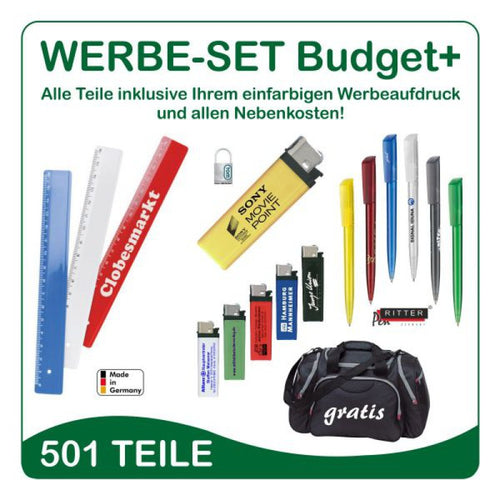 Werbeset Budget+